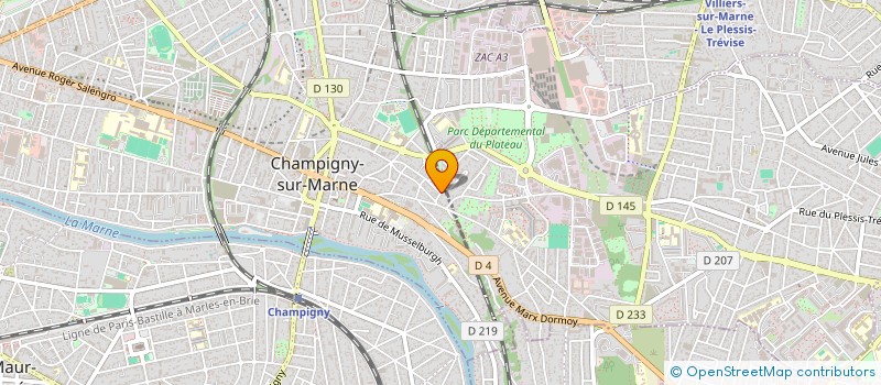 localisation de l'entreprise MONSIEUR TING YUE à CHAMPIGNY-SUR-MARNE