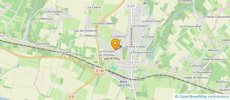 localisation de l'entreprise MONSIEUR TINO BLOUDEAU à LA CROIX-EN-TOURAINE