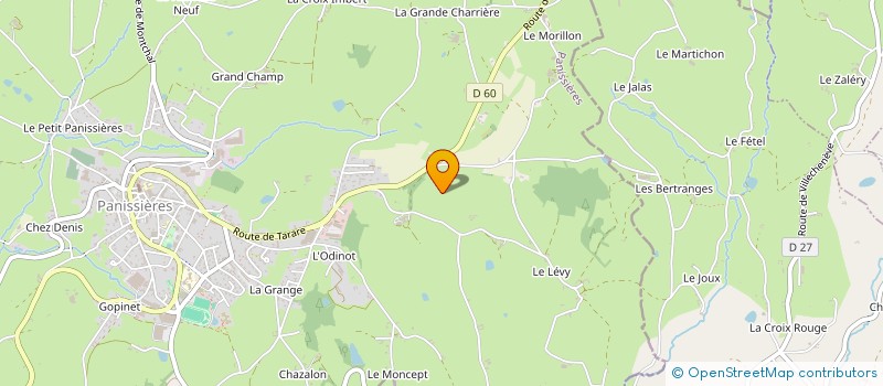 localisation de l'entreprise MONSIEUR TINO DI QUINZIO  PANISSIERES