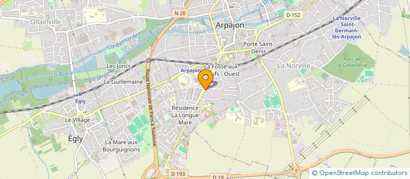 localisation de l'entreprise MONSIEUR TINO PENELA  ARPAJON