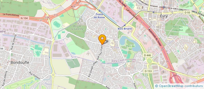 localisation de l'entreprise MONSIEUR TINO PESQUET  EVRY-COURCOURONNES
