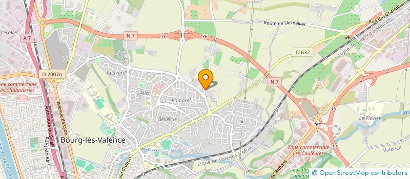 localisation de l'entreprise MONSIEUR TINO RODRIGUEZ  BOURG-LES-VALENCE