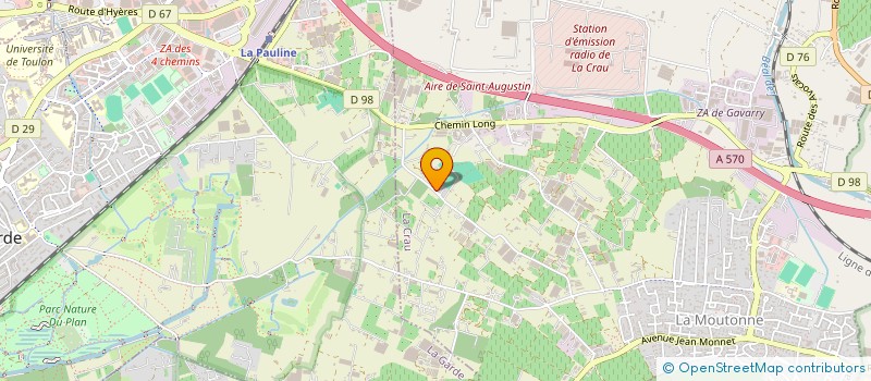 localisation de l'entreprise MONSIEUR TINO VERIN  LA CRAU