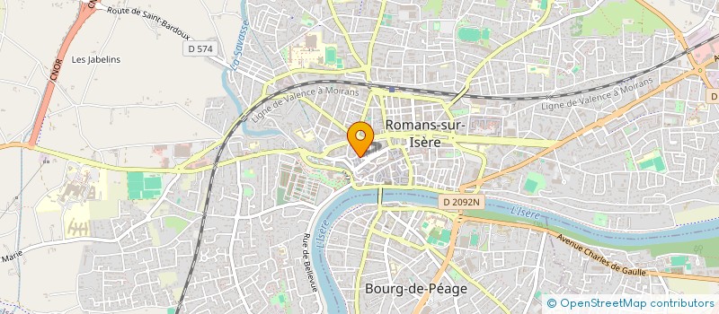 localisation de l'entreprise MONSIEUR TIPHAINE MOREAU  ROMANS-SUR-ISERE