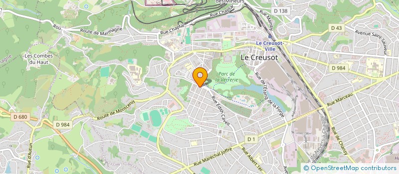 localisation de l'entreprise MONSIEUR TITOUAN BLANC  LE CREUSOT