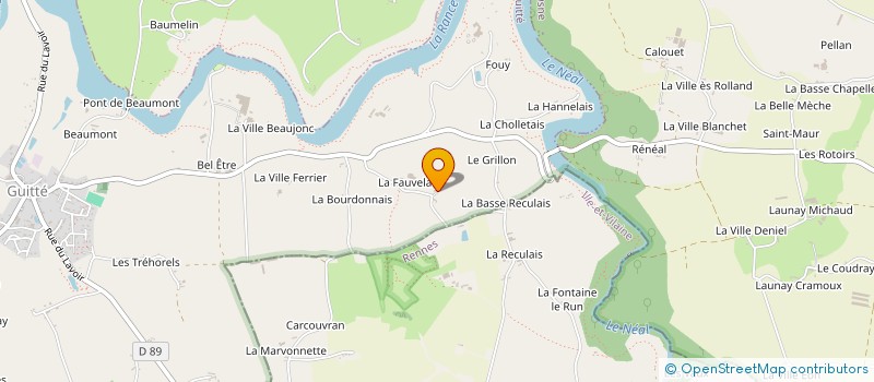 localisation de l'entreprise MONSIEUR TITOUAN EVAIN  GUITTE