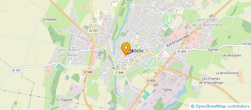 localisation de l'entreprise MONSIEUR TITOUAN FAUCHER-POUGNAUD  MELLE