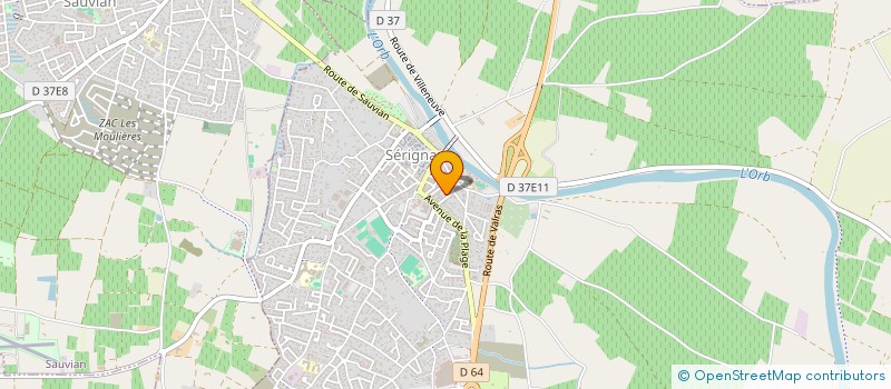 localisation de l'entreprise MONSIEUR TITOUAN GARCIA  SERIGNAN