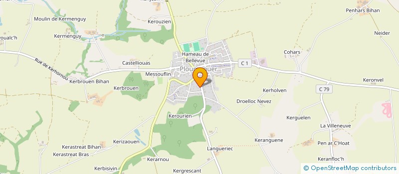 localisation de l'entreprise MONSIEUR TITOUAN GILLET  PLOUMOGUER