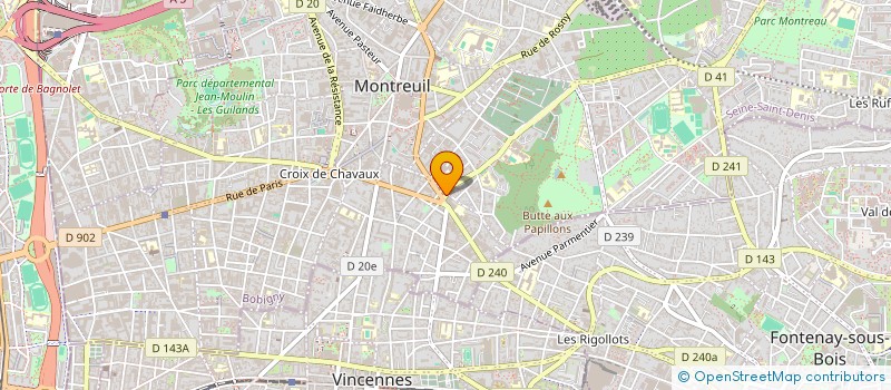 localisation de l'entreprise MONSIEUR TITOUAN HAREL à MONTREUIL
