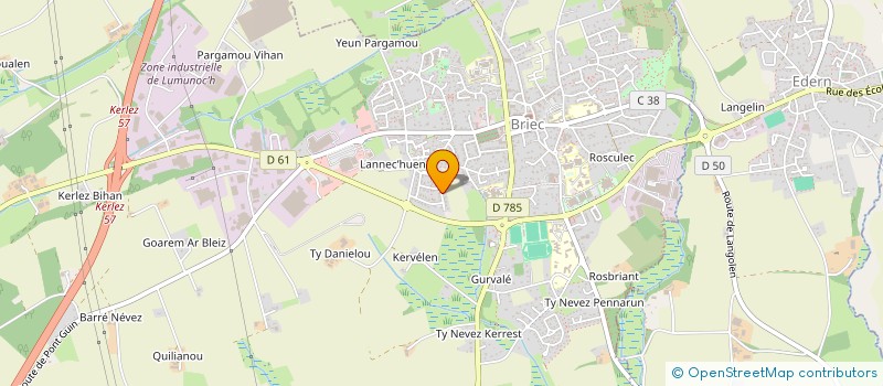 localisation de l'entreprise MONSIEUR TITOUAN LE FLOCH  BRIEC