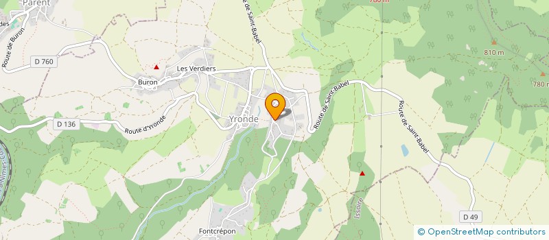 localisation de l'entreprise MONSIEUR TITOUAN MOURGUES  YRONDE-ET-BURON