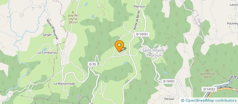 localisation de l'entreprise MONSIEUR TITOUAN RAUX  SAINT-HILAIRE-PEYROUX