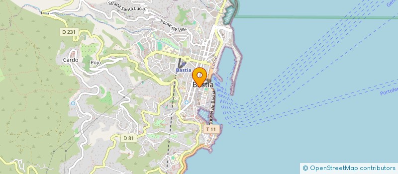 localisation de l'entreprise MONSIEUR TIVIZIO LAZENNEC à BASTIA