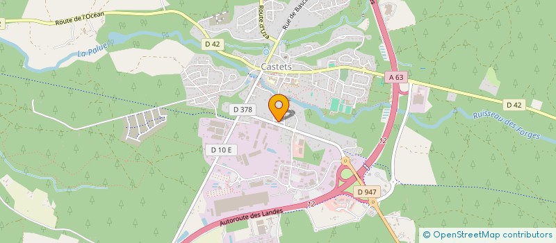 localisation de l'entreprise MONSIEUR TOBIAS AUER  CASTETS