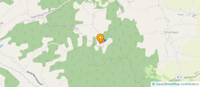 localisation de l'entreprise MONSIEUR TOBIAS BRUNING  LAGUIAN-MAZOUS