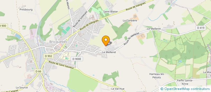 localisation de l'entreprise MONSIEUR TOBIAS SEPTIER  BRICQUEBEC-EN-COTENTIN