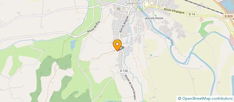 localisation de l'entreprise MONSIEUR TOBIT ELLING à SAVERDUN