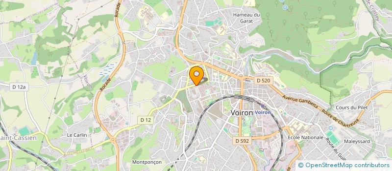 localisation de l'entreprise MONSIEUR TOGUYAM NDERNGUE  VOIRON