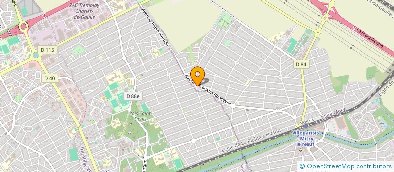 localisation de l'entreprise MONSIEUR TOHAMI DRIS  MITRY-MORY