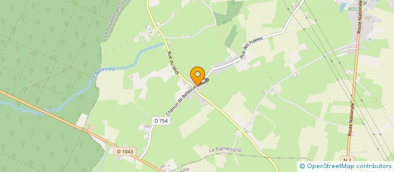 localisation de l'entreprise MONSIEUR TOHOUNME AMOUSSOU  LA FLAMENGRIE