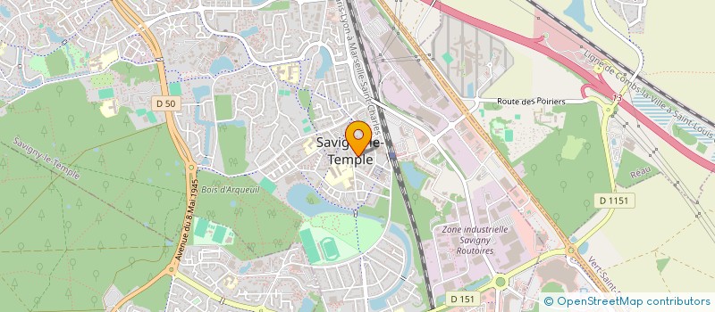 localisation de l'entreprise MONSIEUR TOKO WANGATA  SAVIGNY-LE-TEMPLE