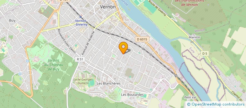 localisation de l'entreprise MONSIEUR TOLGA BERBER  VERNON