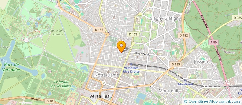 localisation de l'entreprise MONSIEUR TOLGA KUCUK à VERSAILLES