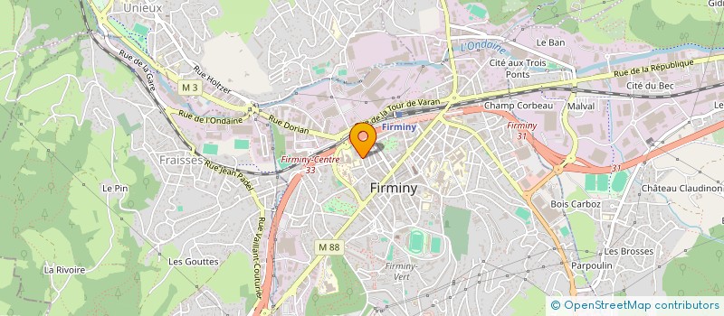 localisation de l'entreprise MONSIEUR TOLUNAY ALBAYRAK  FIRMINY