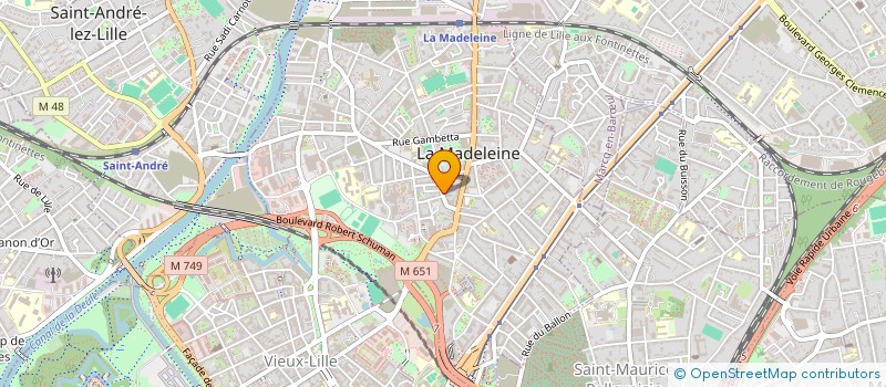 localisation de l'entreprise MONSIEUR TOM AGHINA à LA MADELEINE