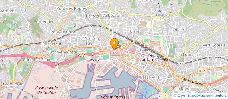 localisation de l'entreprise MONSIEUR TOM ARMENGAUD  TOULON