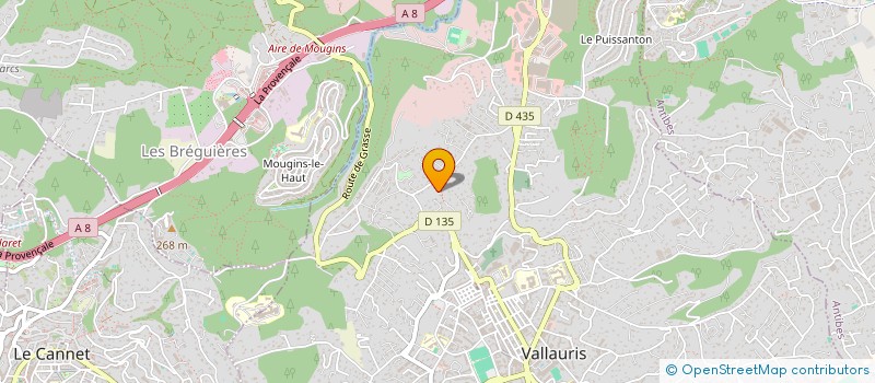 localisation de l'entreprise MONSIEUR TOM BALOSSIER à VALLAURIS