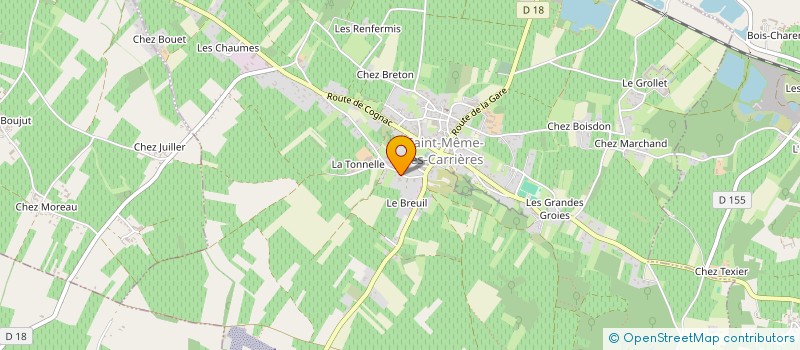 localisation de l'entreprise MONSIEUR TOM BAUBIT à SAINT-MEME-LES-CARRIERES
