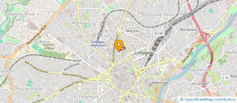localisation de l'entreprise MONSIEUR TOM BERLAND à LIMOGES
