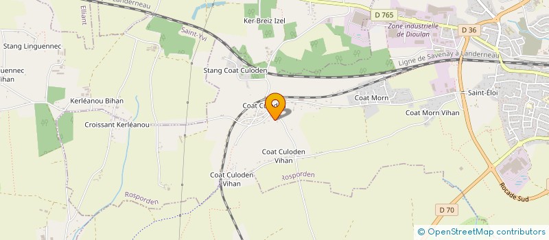 localisation de l'entreprise MONSIEUR TOM BERNARD  ROSPORDEN