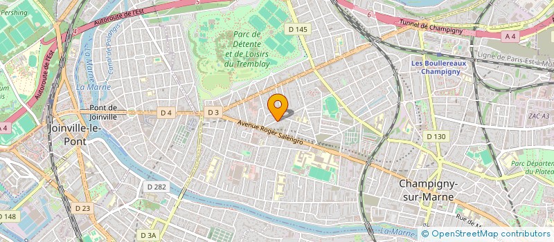 localisation de l'entreprise MONSIEUR TOM BERTHELOT à CHAMPIGNY-SUR-MARNE