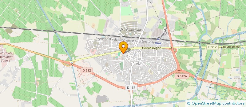 localisation de l'entreprise MONSIEUR TOM BLAQUIERE  VIAS