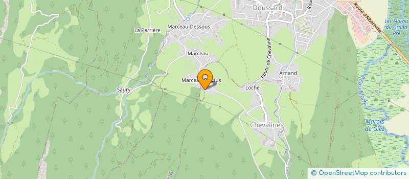 localisation de l'entreprise MONSIEUR TOM BONNEFOND  CHEVALINE