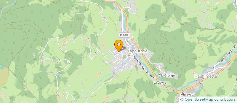 localisation de l'entreprise MONSIEUR TOM BORTOLETTO  LAPOUTROIE