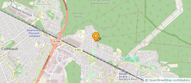 localisation de l'entreprise MONSIEUR TOM BRIEND  ROISSY-EN-BRIE