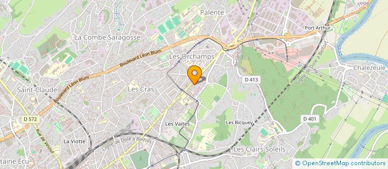 localisation de l'entreprise MONSIEUR TOM BRUTILLOT  BESANCON