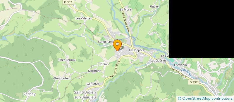 localisation de l'entreprise MONSIEUR TOM BUTTY  SAINT-DIDIER-SUR-BEAUJEU