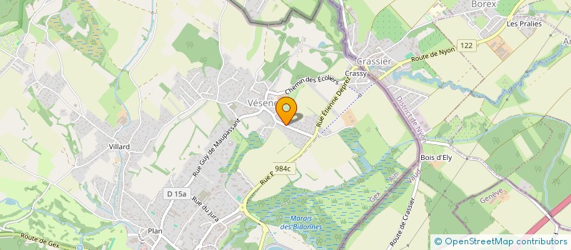 localisation de l'entreprise MONSIEUR TOM CADUFF  DIVONNE-LES-BAINS