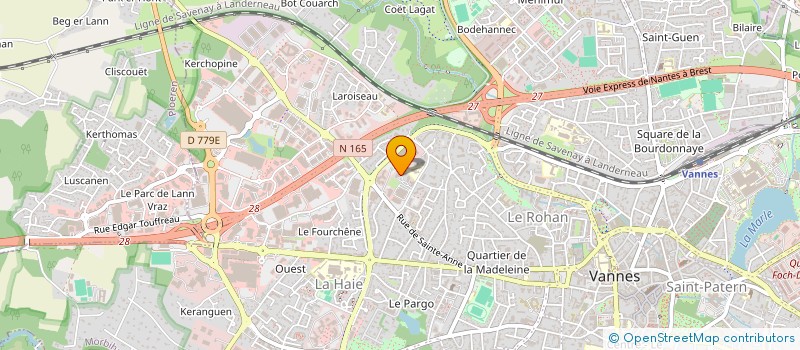 localisation de l'entreprise MONSIEUR TOM CARPENTIER à VANNES