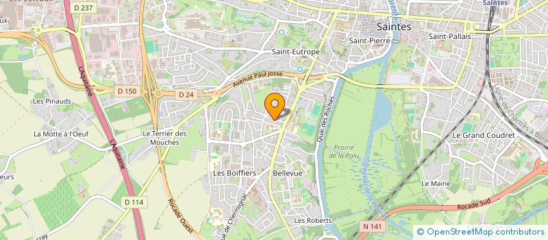 localisation de l'entreprise MONSIEUR TOM CARTRON  SAINTES