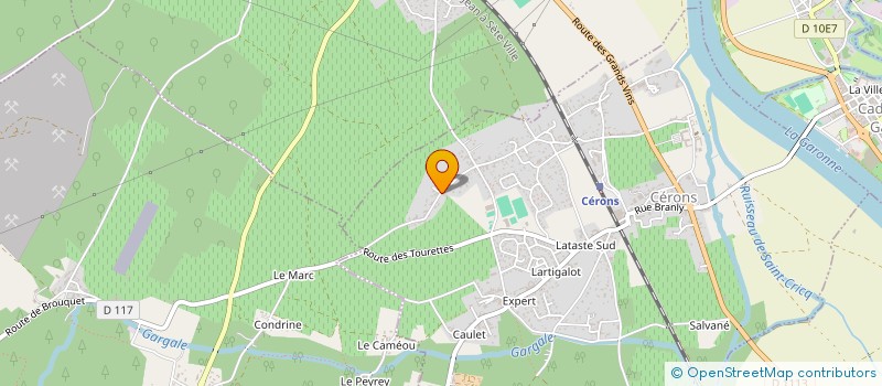 localisation de l'entreprise MONSIEUR TOM CASTRO  CERONS