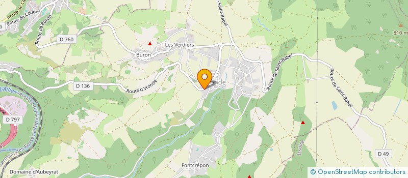 localisation de l'entreprise MONSIEUR TOM CHAMOUX  YRONDE-ET-BURON