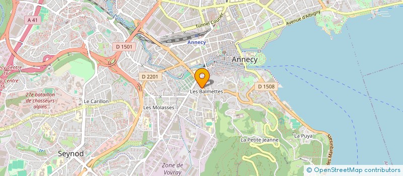 localisation de l'entreprise MONSIEUR TOM CHAPPAZ  ANNECY