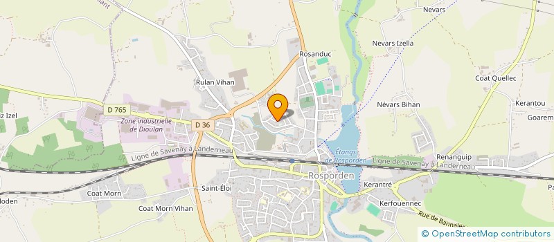 localisation de l'entreprise MONSIEUR TOM CHARUEL  ROSPORDEN