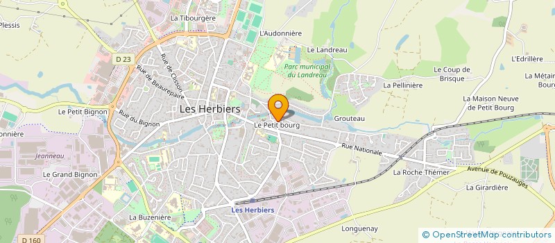 localisation de l'entreprise MONSIEUR TOM CHESSERON  LES HERBIERS